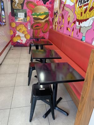 internal seating   at Lord of the Fries in Fortitude Valley