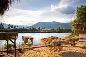 Secluded Area at Sabay Beach in Kampot