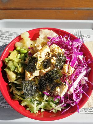 Hawaii poke at Ninja Bowl in Sofia