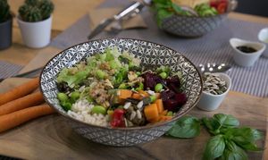 Poke bowl at Ninja Bowl in Sofia