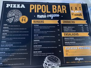 Ask for the vegan menu at Pipol Bar in Alhaurin De La Torre