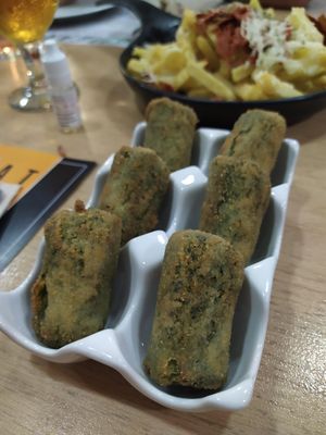 Spinach croquettes at Pipol Bar in Alhaurin De La Torre