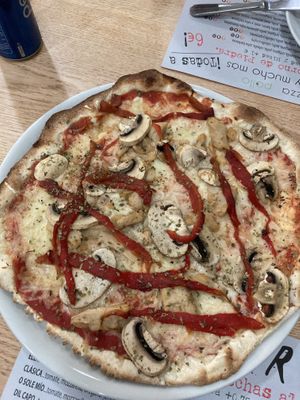 Pizza “ Black Sabbath “  at Pipol Bar in Alhaurin De La Torre