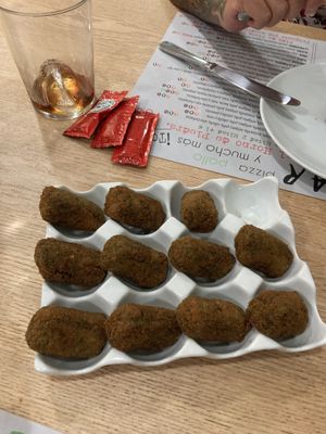 Croquetas de espinaca  at Pipol Bar in Alhaurin De La Torre