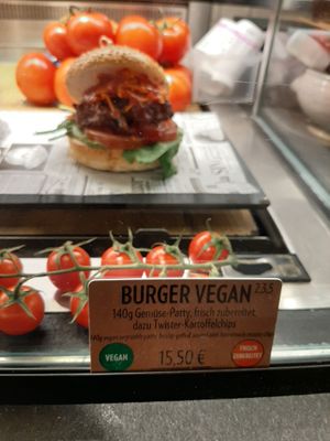 Vegan Burger at FRA - Bistrot Frankfurt Airport - T1 in Frankfurt