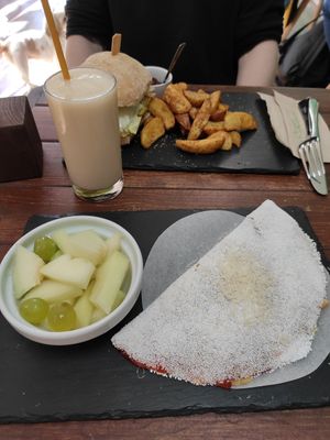 Our meals at Brasil Vegano Cafe in Guildford