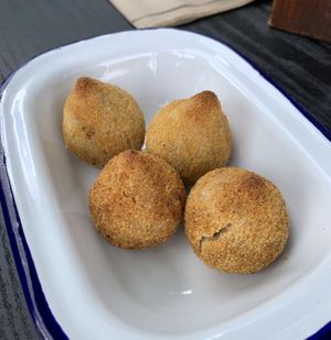 Coxinha  at Brasil Vegano Cafe in Guildford