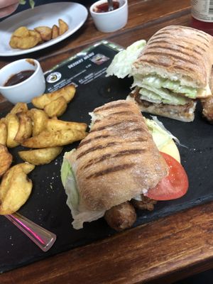 Favela Sandwichee   at Brasil Vegano Cafe in Guildford
