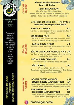  at Brasil Vegano Cafe in Guildford