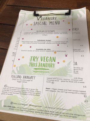 Veganuary specials at Brasil Vegano Cafe in Guildford