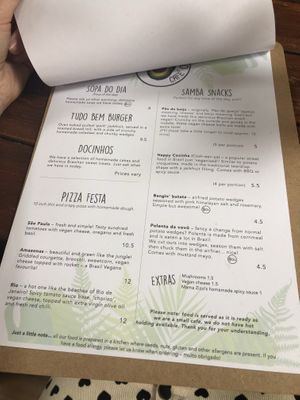 Mains and snacks at Brasil Vegano Cafe in Guildford