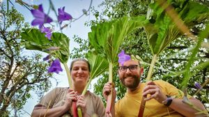 Bérénice et Guillaume, les hôtes. at La Malinette in Malain
