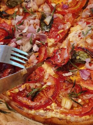 Sourée pizza maison ! :) at La Malinette in Malain