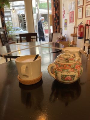 Kaffee  at Odete Bakery in Porto