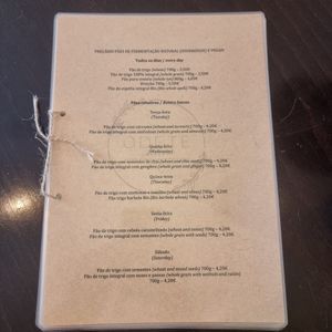 Menu at Odete Bakery in Porto