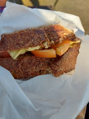 A toast sandwich at Odete Bakery in Porto