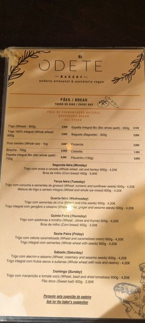  at Odete Bakery in Porto