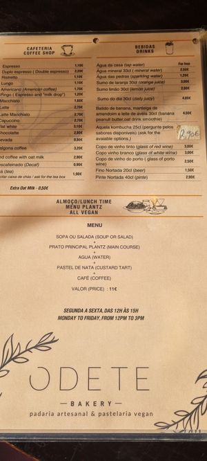  at Odete Bakery in Porto