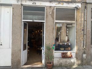 Outside at Odete Bakery in Porto