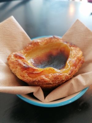 Pastel de nata at Odete Bakery in Porto