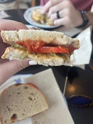 Tosta de tomate  at Odete Bakery in Porto