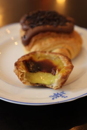 Pastel de nata  at Odete Bakery in Porto