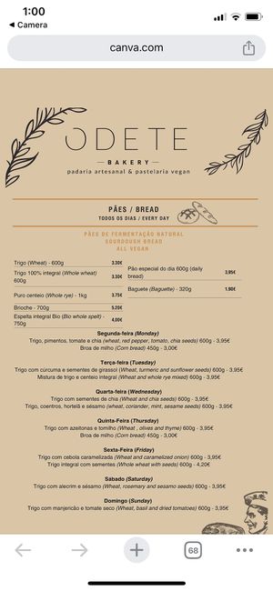   at Odete Bakery in Porto