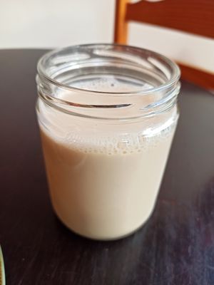 Oat milk at Odete Bakery in Porto