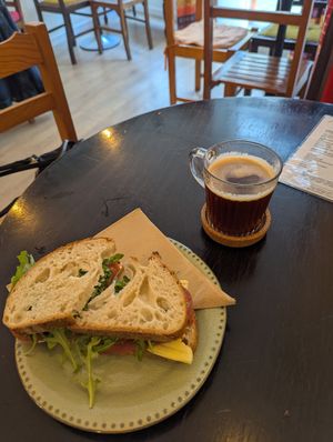 Sandwich at Odete Bakery in Porto