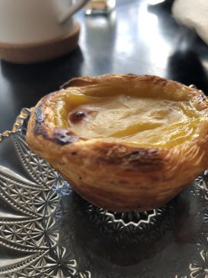 Pastel de nata  at Odete Bakery in Porto