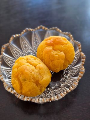 Pão de queijo - cheese bread at Odete Bakery in Porto