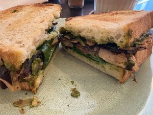 Mushroom Toast  at Odete Bakery in Porto