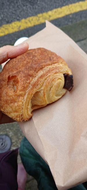 Vegan, buttery, chocolatey pastry. at Odete Bakery in Porto