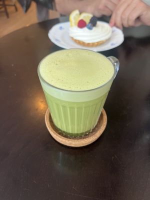 Matcha Latte  at Odete Bakery in Porto