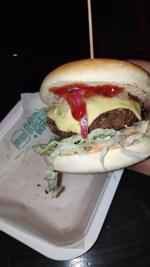 Lovely texture at Radical Burgers in North West London