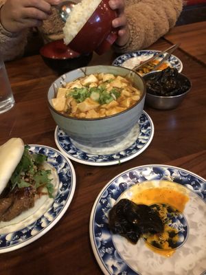 The spread. Tofu is sooo good at Joy in Los Angeles