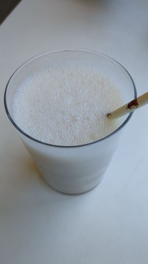 Vanilla milkshake with plant-based milk and ice cream ($8.8) at Square 44 in Surrey Downs