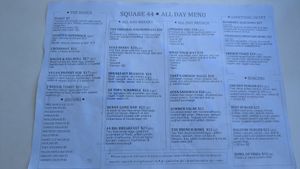 All day menu as at 2024-01-28 at Square 44 in Surrey Downs