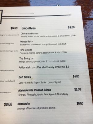 Smoothies at Square 44 in Surrey Downs