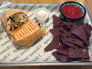 The J-Bay (vegan cheese and sour cream) at Green Room Cafe in Cocoa Beach