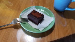 Chocolate cheese cake - vegan at Green Room Cafe in Cocoa Beach