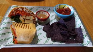 Tofu wrap at Green Room Cafe in Cocoa Beach