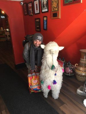 Making new friends in Denver at Los Cabos Puro Peru in Denver