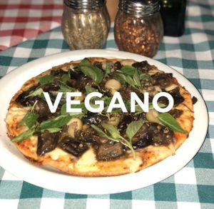 Pizza vegana at Mamma's Pizza in Salvador