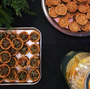 Focaccia e mini torta at Talo in Salvador