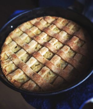 Torta de palmito pupunha at Talo in Salvador