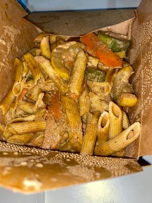 Rasta Pasta at Desmond's Island Soul Grill in Virginia Beach