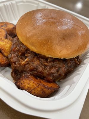 Jackfruit BBQ Sandwich   at Desmond's Island Soul Grill in Virginia Beach