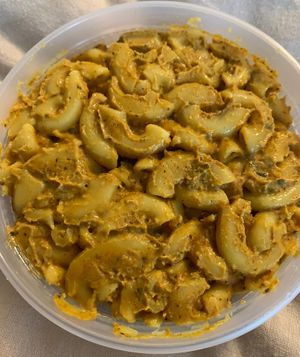 Vegan mac  at Desmond's Island Soul Grill in Virginia Beach