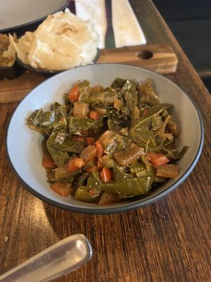 Side of Collards #Veganuary at Desmond's Island Soul Grill in Virginia Beach